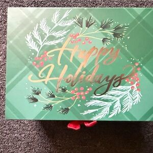 Festive Green Holiday Gift Box